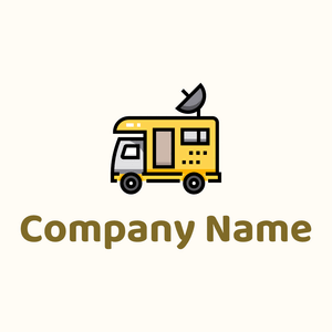 Motorhome logo on a Floral White background - Auto & Voertuig