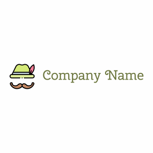 Moustache logo on a White background - Abstracto