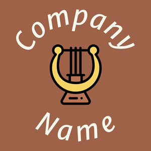 Harp logo on a Sante Fe background - Divertissement & Arts
