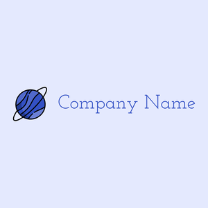 Planet logo on a Alice Blue background - Abstrato