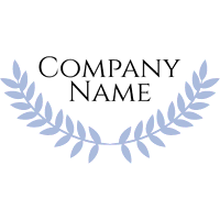 Business logo with laurel branch - Floral