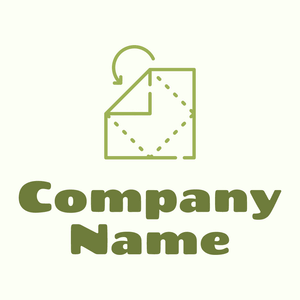 Origami logo on a Ivory background - Abstracto