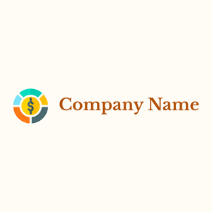 Amber Dollar symbol on a Floral White background