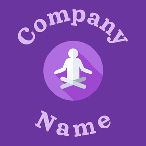 Yoga logo on a Royal Purple background - Religiosidade