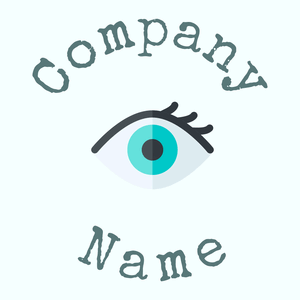 Eye logo on a Azure background - Médicale & Pharmaceutique