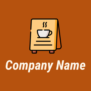 Menu logo on a Rust background - Food & Drink