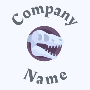 Skull logo on a Alice Blue background - Dieren/huisdieren