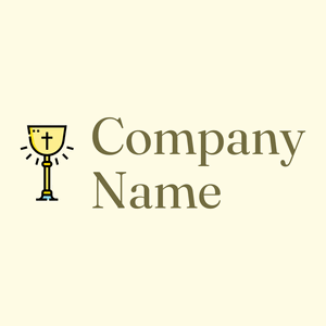 Holy chalice logo on a Light Yellow background - Abstract