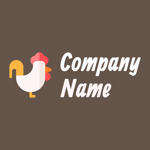 Rooster logo on a Saddle background - Abstrait