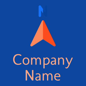 Red Orange North on a Egyptian Blue background - Technologie