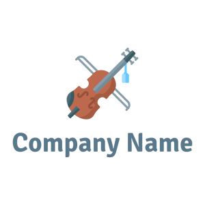 Violin logo on a White background - Arte & Intrattenimento