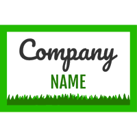 Business logo with turf - Landscaping