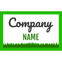 Business logo with turf - Umwelt & Natur