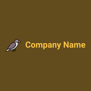 Falcon on a Antique Brass background - Dieren/huisdieren