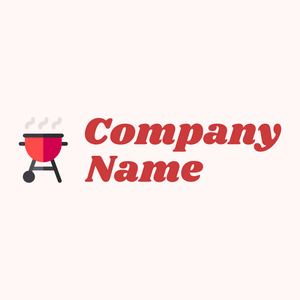 Barbecue logo on a Snow background - Alimentos & Bebidas