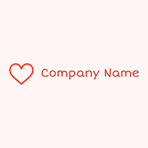 line art heart logo on pale background - Partnervermittlung