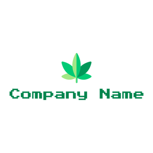 Marijuana logo on a White background - Domaine de l'agriculture