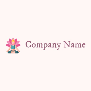Yoga logo on a Snow background - Religion et spiritualité