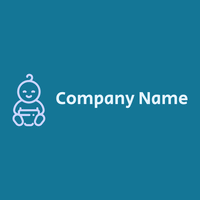 Baby boy logo on a Denim background - Crianças & Cuidados