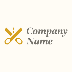 Scissors logo on a Floral White background - Moda & Belleza