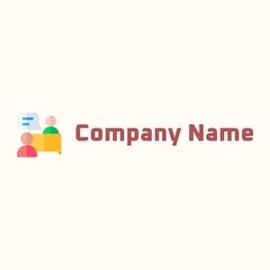 Job interview logo on a Floral White background - Abstracto