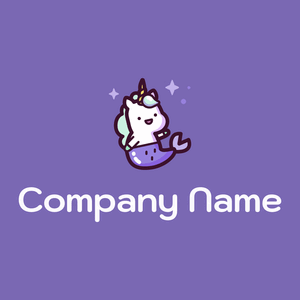Unicorn on a Blue Marguerite background - Juegos & Entretenimiento