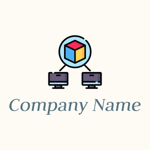 Nodes logo on a Floral White background - Negócios & Consultoria