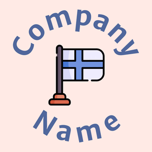 Finland logo on a Misty Rose background - Viagens & Hotel
