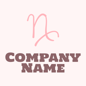 Capricorn logo on a pale background - Abstrato