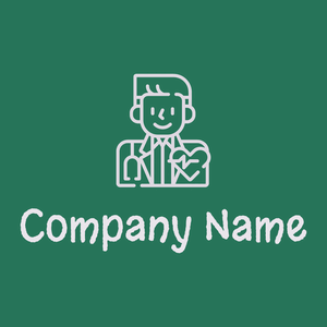 Cardiologist logo on a Green background - Medical & Farmacia