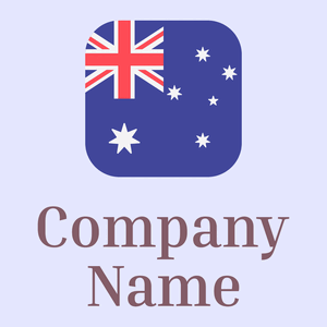 Australia on a Ghost White background - Abstrakt