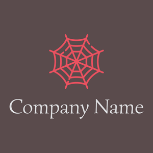 Spider web logo on a Woody Brown background - Tiere & Haustiere