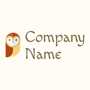 Side Owl logo on a Floral White background - Abstrakt