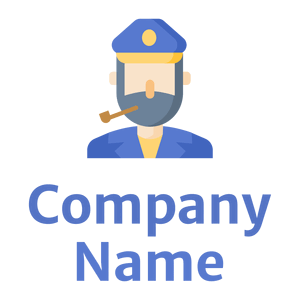 Blue Captain logo on a White background - Abstracto