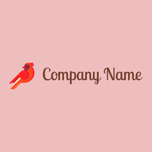 Torch Red Cardinal on a Beauty Bush background - Animales & Animales de compañía