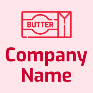 Butter logo on a Rose background - Agricultura