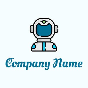 Helmet logo on a Azure background - Tecnología