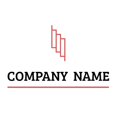 Logo with red vertical lines - Entreprise & Consultant