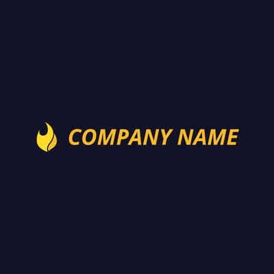 Logo llama amarilla - Industrial Logotipo