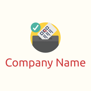 Rounded Vote logo on a Floral White background - Politiques
