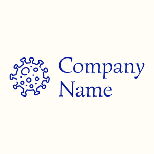 Coronavirus logo on a Floral White background - Médicale & Pharmaceutique