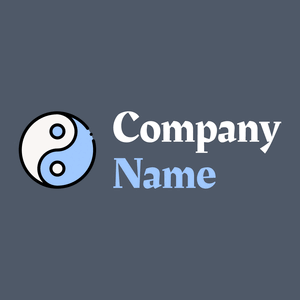 Yin yang logo on a Fiord background - Abstrait