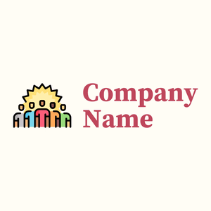 Black Crowd on a Floral White background - Community & No profit