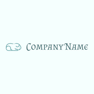 Guinea pig logo on a Azure background - Animali & Cuccioli