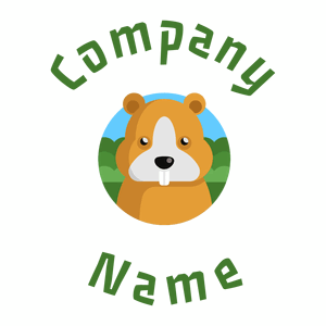 Hamster logo on a White background - Tiere & Haustiere