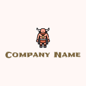 Barbarian on a Snow background - Abstrakt