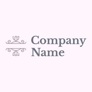 Floral logo on a Lavender Blush background - Fiori