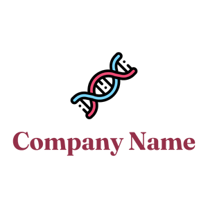 Outlined Dna on a White background - Medisch & Farmaceutisch