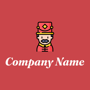 Nutcracker logo on a Mandy background - Abstrakt