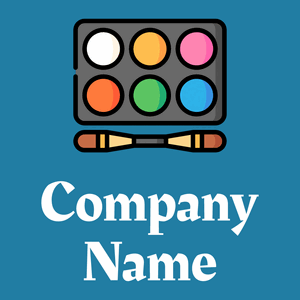 Face paint logo on a Pelorous background - Mode & Beauté